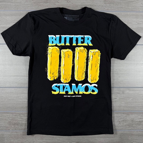 Grunt Style Other - Grunt Style Riot Fest John Stamos Butter Stamos Graphic T-Shirt Mens Small Black